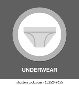 vector underwear illustration isolated, men clothing short. underpants