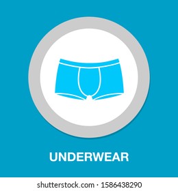 vector underwear template, design fashion illustration - pants symbol