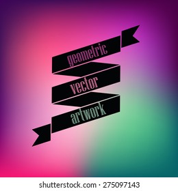 Vector unfocused background. Blurred image with ribbon logo icons for business design. Abstract blur unfocused style background, wallpaper. Infographic with unfocused background.