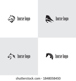 Vector unicorn or horse logo template,eps 10