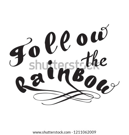Vector Unicorn illustration. Lettering print. Unicorn, dreams, lettering. Lettering.  Perfect for greetings, invitations, manufacture wrapping paper, textile and web design. Blac