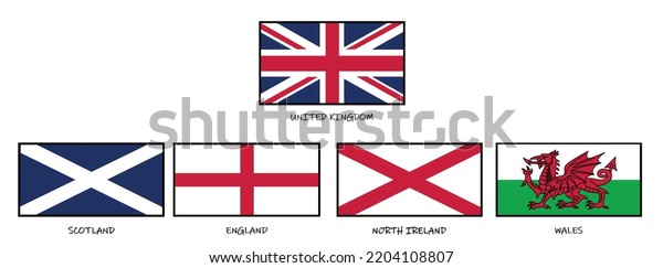 Vector Union Jack Flag This File Stock Vector (Royalty Free) 2204108807 ...