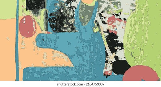 Vector unique abstract art. Texture, header template. Design for card, invitation, brochure, banner, book cover, booklet print, flyer concept.