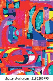 Vector unique abstract art. Texture, header template. Design for card, invitation, brochure, banner, book cover, booklet print, flyer concept.