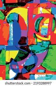 Vector unique abstract art. Texture, header template. Design for card, invitation, brochure, banner, book cover, booklet print, flyer concept.