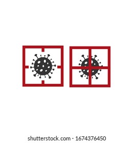 vector with a unique and clean corona wuhan virus theme