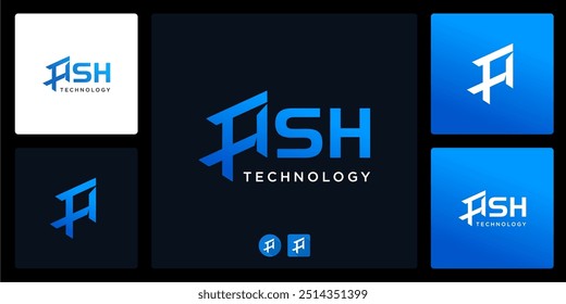 Vector of unique fish logo and icon design template, can be used in various media easily, editable
