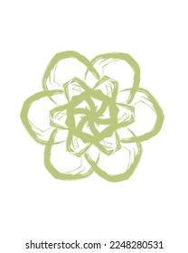 vector of unique gree flower