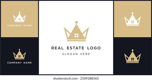 vector of unique real estate logo and icons, can be used in various media easily, editable