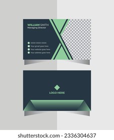 Vector unique simple and clean style modern business card template.
