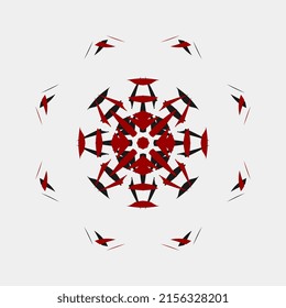 vector unique and symmetrical floral motifs for decoration and frames