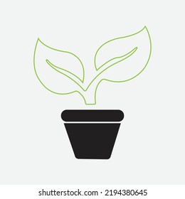 vector unique tree icon isolated on white background