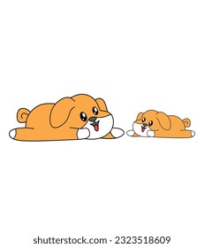 vector unit of a cute pet on a white background