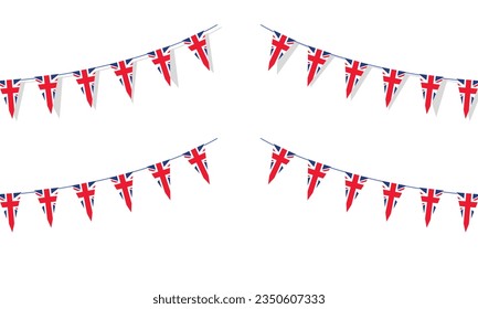 Vector united states celebration garlands vector