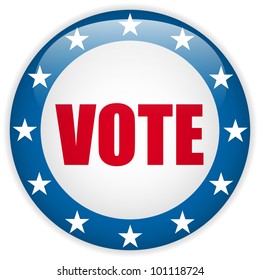 Vector - United States Election Vote Button.