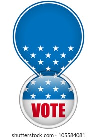 Vector - United States Election Vote Button.