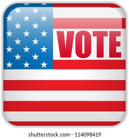 Vector - United States Election Vote Button.