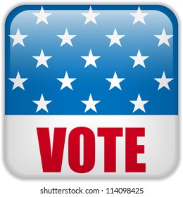 Vector - United States Election Vote Button.