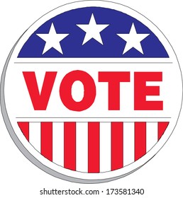 Vector - United States Election Vote Button.