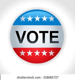 Vector - United States Election Vote Button