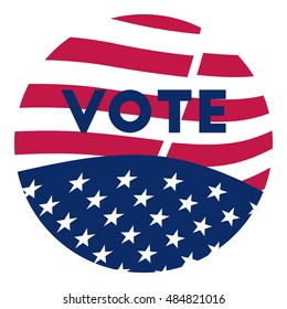 Vector - United States Election Vote Button