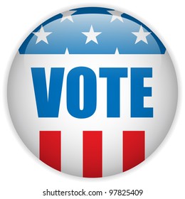 Vector - United States Election Vote Button.