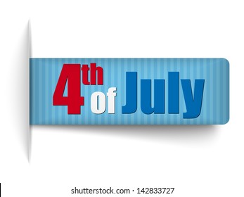 Vector - United States Independence Day Tag