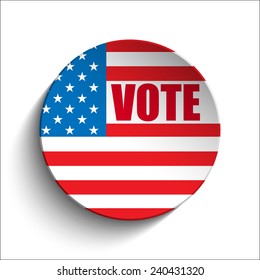 Vector - United States Independence Day Button