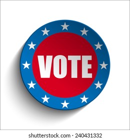 Vector - United States Independence Day Button