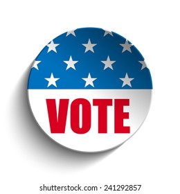 Vector - United States Independence Day Button