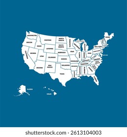 Vector United States Map Design