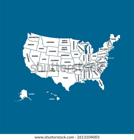 Vector United States Map Design