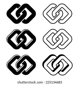 vector unity black white symbols