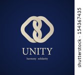 vector unity knot symbol design template