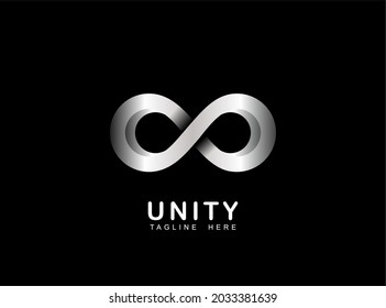 vector unity knot symbol design template