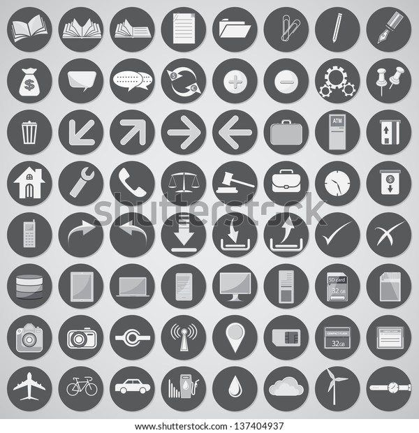 vector univeral icons\
for web application