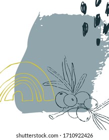 vector universal abstract card. Hand Drawn textures for banner, poster, card, cover, invitation,  brochure flyer