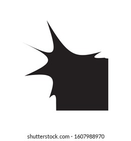 Vector Universal Abstract Shape. Geometric Object isolated On White background