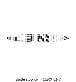 Vector Universal Abstract Shape. Geometric Object isolated On White background