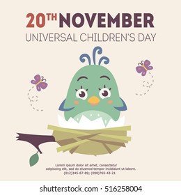 vector universal children's day illustration