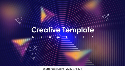 Vector Universe background for presentation design. Brochure template with space elements.