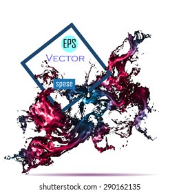 Vector Universe background for presentation design. EPS 10 illustration.