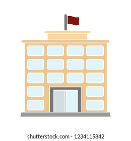 vector university building isolated icon - museum illustration sign . architectural sign symbol