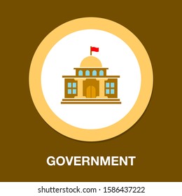 vector university building isolated icon - museum illustration sign . architectural sign symbol. university building