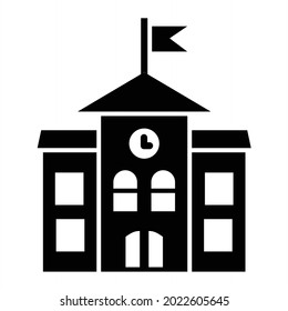 Diseño de iconos de glifos de la Universidad de Vector
