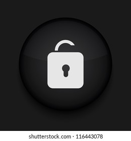 Vector unlock icon. Eps10. Easy to edit