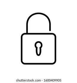 Vector unlock Icon illustration eps10