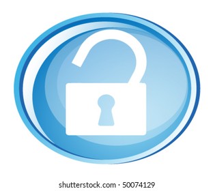 vector unlock icon, original design