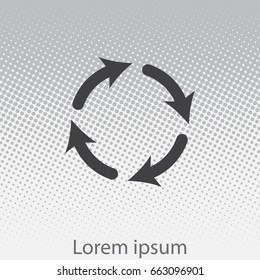 Vector update icon. vector illustration