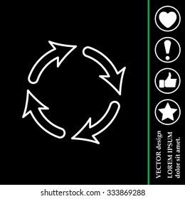 Vector update line icon